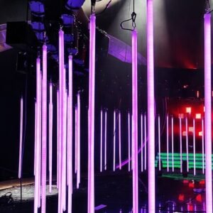 Waterproof Addressable RGB 3D  Stage Led Meteor Tube  Lights
