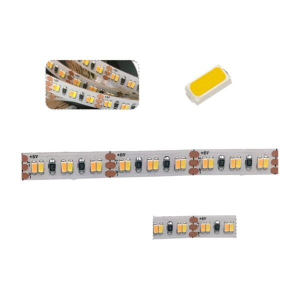 Wholesale DC5V 3014 SMD 8mm PCB 240leds/m Two Color Flexible Led Strip - Image 3